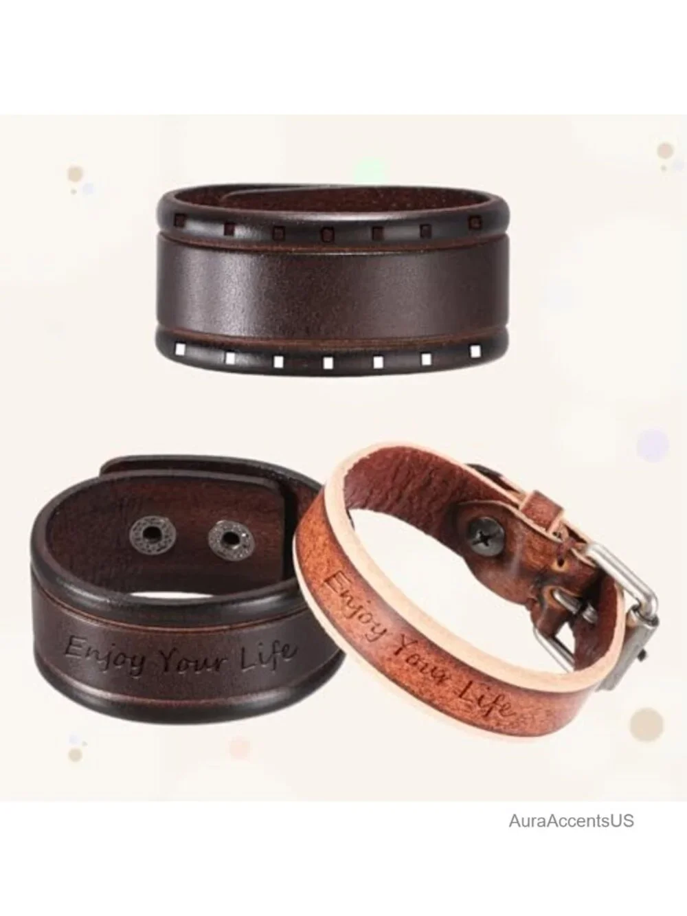 Genuine Cowhide Leather Bracelet Blank DIY Stamping Jewelry Making